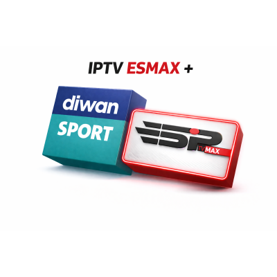 Abonnement IPTV ESMAX + Diwan Sport Tunisie HD 4K